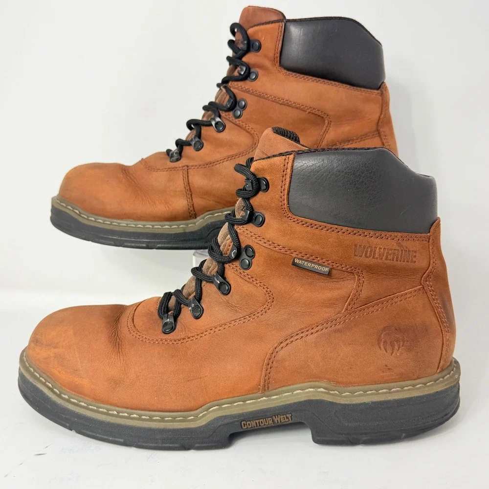 Wolverine Men W02162 Contour Welt Waterproof 400g Thinsulate Work Boots Brown 12